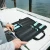 TOADFISH Toadfish Fixed Fillet Knives Gift Set, a set of professional-grade fishing knives with aqua blue handles in a protective black case, ideal for anglers.