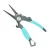 TOADFISH Toadfish Inshore 8" Stainless Pliers - Elite Series, stainless steel fishing pliers with teal rubber handles and a built-in line cutter.