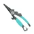 TOADFISH Toadfish Inshore 8" Stainless Pliers - Elite Series, close-up image of the fishing pliers with black metal blades and light blue rubberized handles.