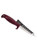 RAPALA Rapala 128BX Hawk Fillet Knife 8 inch, image of a fillet knife with a burgundy handle and stainless steel blade with black and white grip markings.