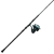 TOADFISH Toadfish Surf Combo, a fishing rod and reel set designed for surf fishing, with a sleek black and teal design.