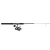 Penn Fishing Tackle Penn Pursuit V Spinning Combo, a versatile fishing rod and reel set with a black handle and silver accents, suitable for freshwater and saltwater fishing.
