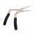CALCUTTA Calcutta Pistol Grip 7" Long Nose Plier, adjustable pliers with black rubber handles and long tapered metal jaws for precision gripping.