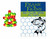 F&F Pill Floats - 10pk, colorful red, yellow, and green pill floats with black dots beside the product packaging featuring a fish illustration and honeycomb pattern.