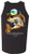 F&F Smoking Drum Tank, sleeveless black tank top featuring a graphic of a fish wearing sunglasses and a cap.