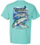 F&F Chasing Metal Short Sleeve With Pocket, sea themed graphic t-shirt featuring various fish and water scene.