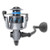 Quantum Quantum Merit Spinning Reel, close-up view showing the reel with a sleek design and ergonomic handle for smooth fishing experience.