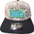 F&F 10/10 Rubber Sign Patch Hat, front view of a baseball cap with a white patterned crown, black brim, and a green and white Frank & Franz Bait & Tackle patch on the front.