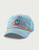 HUK Printed Performance Rope Hat, light blue cap with colorful abstract patterns and orange rope detail.