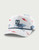 HUK Printed Performance Rope Hat, white cap with red and blue fish and tree print pattern.