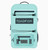 TOADFISH Toadfish Sealed Waterproof Backpack & Sling, light blue waterproof backpack with multiple zippered compartments and adjustable straps.