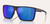 NATIVE Native Tavern XL Polarized Sunglasses, black frame with blue reflective lenses.