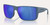Native Badlands XL Polarized Sunglasses, stylish sunglasses with blue mirrored lenses and a gray frame.