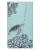 SAND CLOUD Sand Cloud Beach Towels, light blue towel with sea turtle and coral reef design.