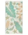 SAND CLOUD Sand Cloud Beach Towels, tropical leaf patterned beach towel with pastel green and beige colors.