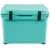ENGEL Engel High Performance Cooler, turquoise portable cooler with black locking latches and embossed brand name on the lid.