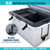 Engel UltraLite Cooler, product image of a portable cooler with injection-molded design, removable divider, and dual compartments for efficient cooling and food storage.
