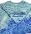 TORMENTER F&F Tormenter Youth Live Series Performance Shirt, light blue shirt with a fish skeleton graphic and blue splatter pattern.