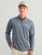 Huk Huk Airweight Heather 1/4 Zip, men's lightweight quarter zip athletic pullover in heather gray.