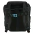 EVOLUTION FISHING Evolution Outdoor Drift Series Tackle Bag, black tackle bag with blue stitching, multiple compartments, adjustable straps, and padded back panel for fishing gear storage.