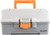 PLANO MOLDING COMPANY Plano Two Tray Tackle Box, a durable and portable fishing tackle storage box with two trays and an orange handle.