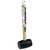 WILCOR Wilcor Rubber Mallet, a durable rubber hammer with a wooden handle and a black rubber head, used for tasks requiring gentle impact and surface protection.