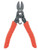 BUBBA BLADE Bubba Forged Wire Cutters, close-up image showing the black forged metal wire cutting pliers with bright orange textured rubber grips for enhanced safety and durability.