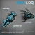 F&F 7' Quantum Strive/Strive 2500 Combo Rigged and Ready, product image showing detailed components including sealed drag, resistance free rotor sealing, and sealed body for fishing reel protection.