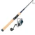 F&F 7' Quantum Strive/Strive 2500 Combo Rigged and Ready fishing rod and reel, with a cork handle and spinning reel attached.