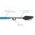 Toadfish Ultimate Grill Tongs, close-up view of the stainless steel tong head with serrated edges and ergonomic handle with rubber inlay for comfort.