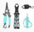 TOADFISH Toadfish Inshore Essentials Tool Kit, set of fishing tools including pliers, line cutter, and tackle box.