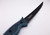 SORD 7" Medium Flex - Flagship Anniversary Edition, black and blue patterned handle with a black knife blade on a white background.