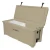 CALCUTTA Calcutta 125 QT Renegade Cooler, beige portable cooler with open lid showing insulated interior and adjustable shoulder strap for easy transportation.