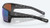 COSTA Costa Reefton Pro Sunglasses, black sporty sunglasses with mirrored blue lenses and orange-tinted side lenses, featuring a sleek and modern design.