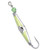 CLARKSPOON Clarkspoon Flash Spoon Chartreuse, a fishing lure with a metallic body, green accents, and a hook.