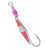 Clarkspoon Flash Spoon Pink, fishing lure with pink accents, metal body, and sharp hook.