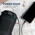 Nebo Big Poppy Rechargeable Lantern, black portable lantern with built-in power bank charging a smartphone on a wooden surface.