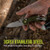 TRUE True REPOSE 3" Wharncliffe Knife, stainless steel blade, durable and easy to sharpen, held in a person's hand outdoors.