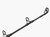 PENN FISHING TACKLE Penn Battalion III Conventional Surf Rod, black fishing rod with multiple guides for surf fishing.