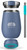 TOADFISH Toadfish Smartgrip Cups, blue insulated stainless steel tumbler shown with a clear lid, metal straw, and teal Smartgrip base.