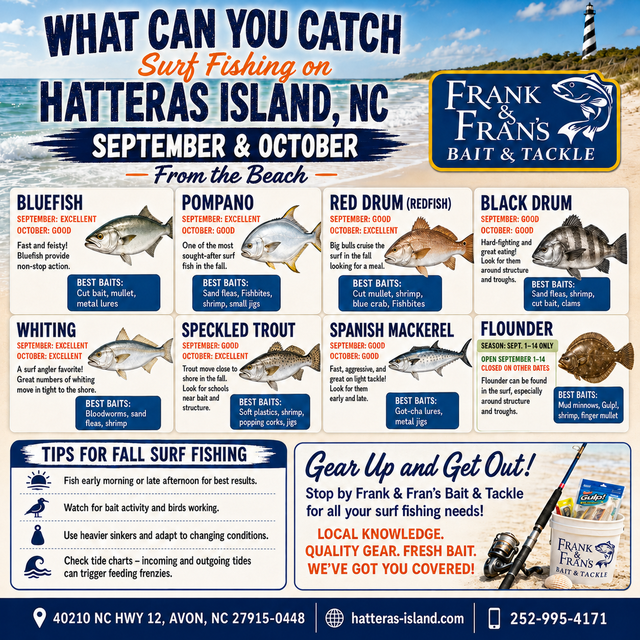 What's Biting on Hatteras Island in September & October?