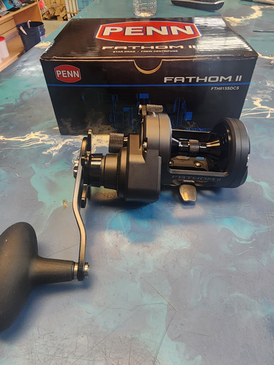fathom fishing reels Penn II Lever Drag Reel FTHII40NLDHS relentless pressure at all settings Penn Fathom II FTHII80LD2 2-Speed