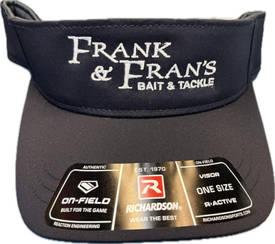 F&F Richardson 709 Embroidered Visor - Frank & Fran's Bait and Tackle