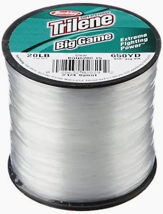 30 lb monofilament fishing line clear giant spool Berkley Trilene Big Game Line: 50 lb, Green This high Big Game Monofilament Fishing Line