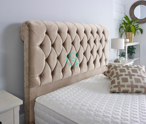 Grace Sleigh Chesterfield Bed Frame