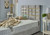 Vida Gold Strip Panel Bed Frame