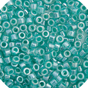 Light Crystal Green Aqua Ceylon Dyed