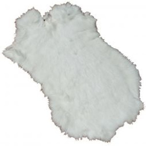 Rabbit Pelt  Choose White or Black  large with thick fur