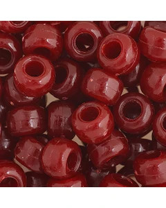 Crow Bead 9mm Opaque Burgundy 100/pk