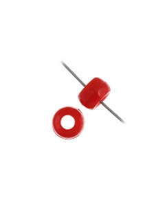 Mini Crow Beads 6mm Opaque Red 100/pk